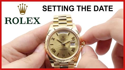 rolex watch not setting date